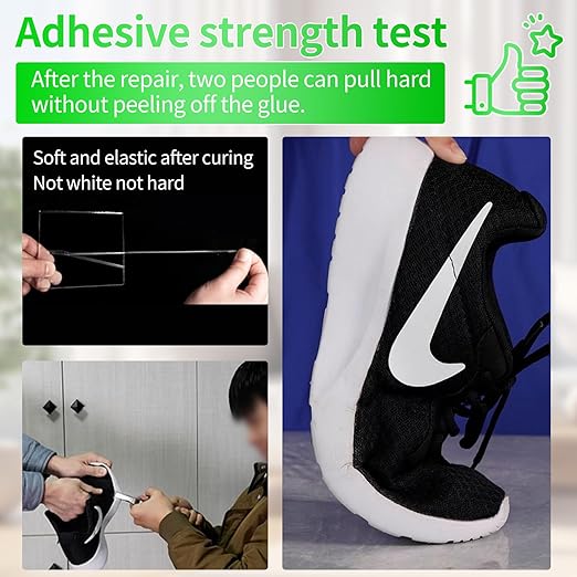 Shoe Glue Heavy Duty，Shoe Sole Repair Adhesive，Clear, Waterproof, high Strength, Strong Shoe Glue for Sneakers, Leather Shoes, Hiking Shoes, Boots, Sandals, 2oz.