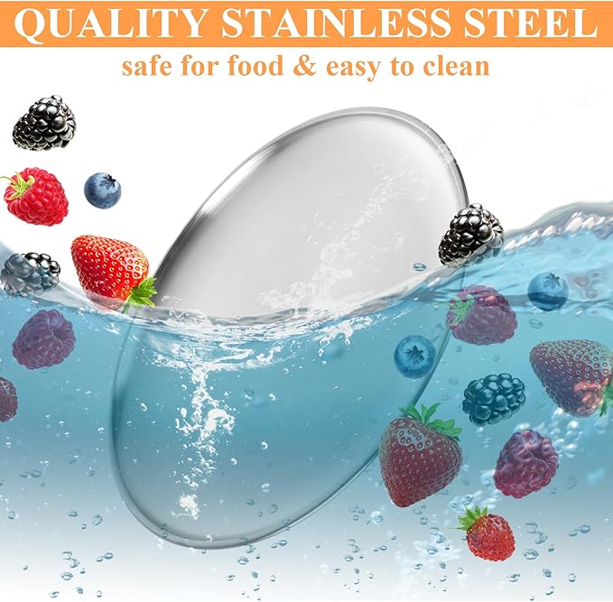 8 Pack Stainless Steel Pizza Pan 12 Inch Pizza Pan Set Round Pizza Pans for Oven Personal Pizza Pans Metal Pizza Plates Platter Pizza Baking Sheet Pizza Sheet Pizza Tray for Serving Cooking