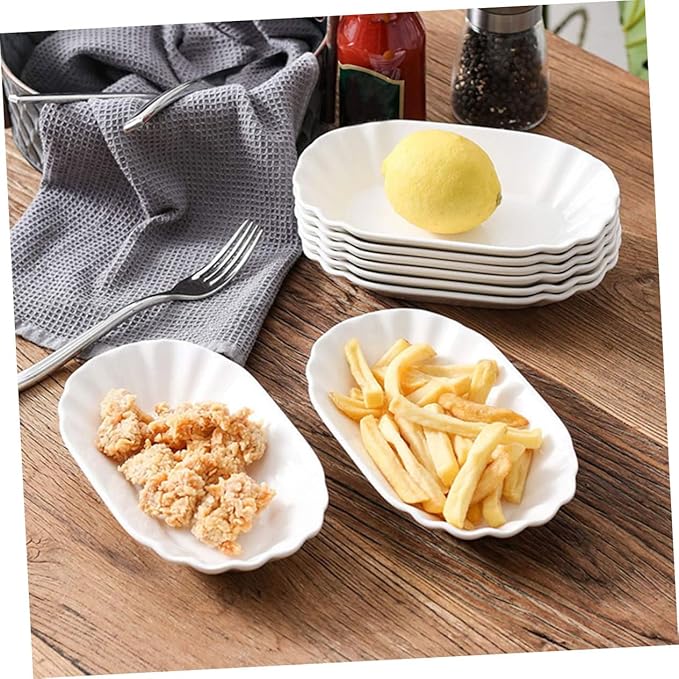 2pcs Multi-function Ceramic Bowls for Appetizers Snacks for Dried Fruits Nuts and More for Home Parties and Gatherings Dishwasher Safe Design