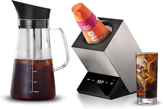 Electric Wine Chiller, Single Bottle Cooler for 750ml Wine or Some Champagne,Stainless Steel Iceless Cooler Keep Cold Up to 24h,Gift for Vino Lover