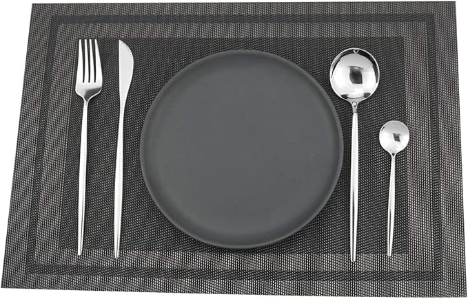 Gugrida 40-Piece Silverware Set 18/10 Stainless Steel Reusable Utensils Forks Spoons Knives Set, Mirror Polished Cutlery Flatware Set, Great for Family Gatherings & Daily Use (Service for 10, Silver)