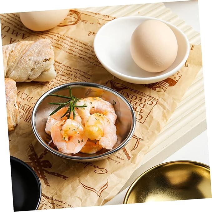 Alipis 4pcs Assorted Color Seasoning Dishes for Sushi and Condiments -shaped Small Plates for Vinegar Sauce and Dipping Sauces for Appetizers and Table Settings