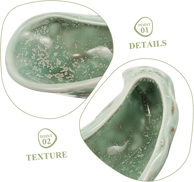 Ceramic Oyster Shell Serving Plate Elegant Small Dish for Sushi Tapas and Appetizers Smooth Surface for Easy Cleaning Parties and Special Occasions