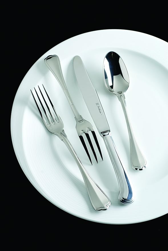 Fortessa San Marco 18/10 Stainless Steel Flatware Solid Handle Table Knife, Set of 12