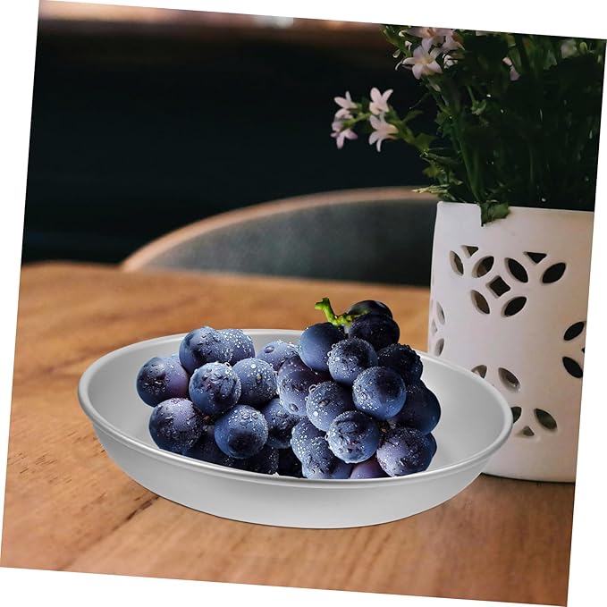 Milisten Aluminum Serving Tray Picnic Plate Snack Dish Food-Safe Decorative Portable for Outdoor Wedding