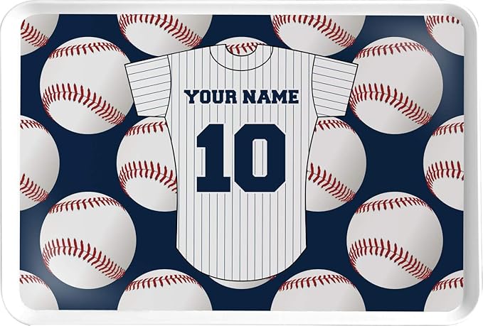 Personalized Baseball Jersey Serving Tray