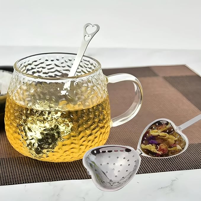 304 Stainless Steel Tea Strainer, Tea Set Accessories, Tea Filter, Seasoning Ball, Full Hole Tea Strainer, 12 piece for sale