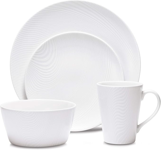 Noritake WoW Dune 4-Piece Place Setting, White