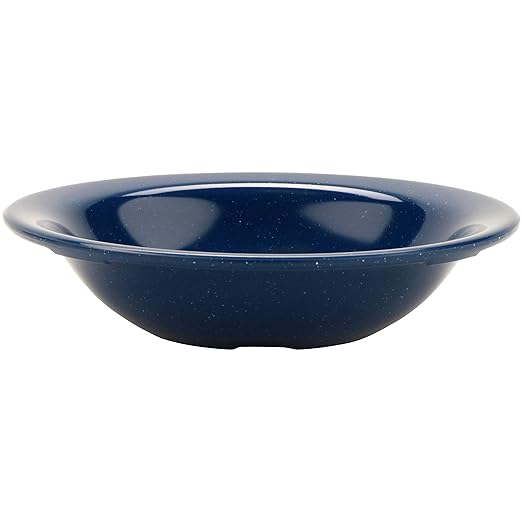 G.E.T. BF-725-TB Melamine Narrow Rim Fruit/Dessert Bowl, 14 Ounce, Texas Blue (Set of 12)