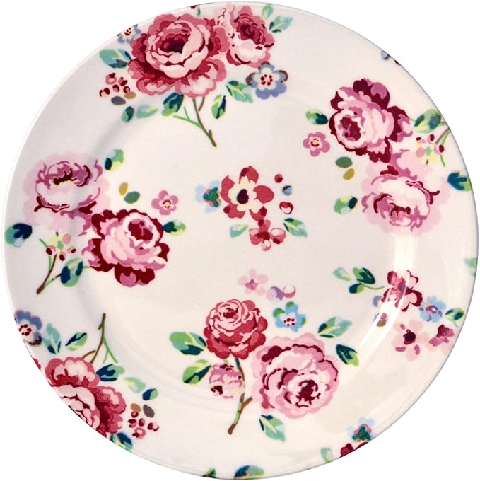 Tudor 16-Piece Premium Quality Round Porcelain Dinnerware Set, Service for 4 - FRAGRANCE ROSE, See 10 Designs INSIDE!