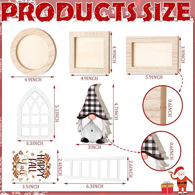 Kigley 101 Pcs Valentines Day Tiered Tray Decor Set Thanksgiving Day Interchangeable Seasonal Decor Farmhouse Holiday Tiered Tray Decorations Interchangeable Tabletop Decoration for Seasonal Home