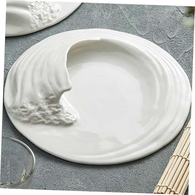 Cabilock Chunky Porcelain Dinner Plates Appetizer Plate Ceramic Serving Platter for Party