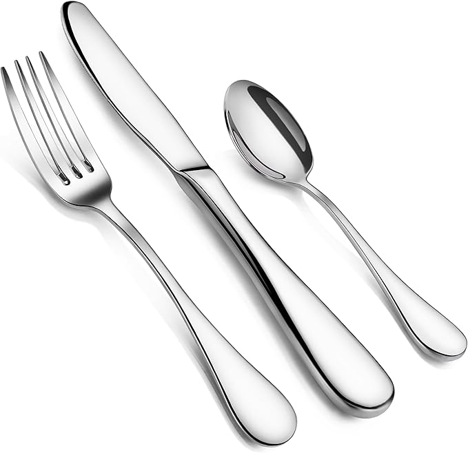 Artaste 59380 Rain 18/10 Stainless Steel Flatware 36-Piece set, Service of 12