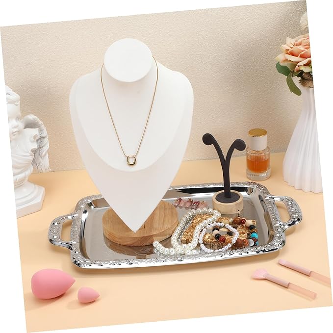 VALICLUD 1Pc Chic Metal Serving Tray Vintage Style Bread Container for Dining Room Kitchen Home Multi Purpose Tableware for Serving and Storage
