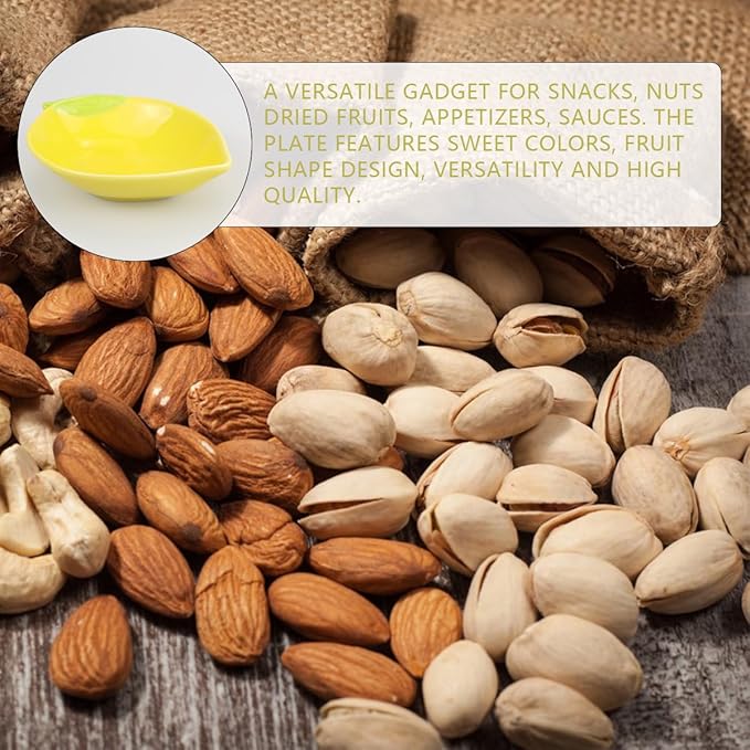 Elegant Ceramic Lemon Shaped Appetizer Plate Snacks Fruit Salad Desserts Mixing Bowls Food Serving Tray for Home Kitchen