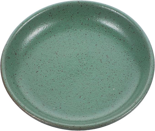 STOBAZA Decorative Ceramic Snack Plate Elegant Serving Tray for Fruits Appetizers Vintage Design and Smooth Edges Versatile for Home Kitchen Office Use Chic Tableware
