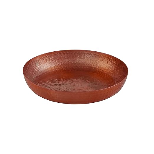 American Metalcraft ASEAC14 Hammered Aluminum Seafood Tray, Single Wall, Copper, 128-Ounce