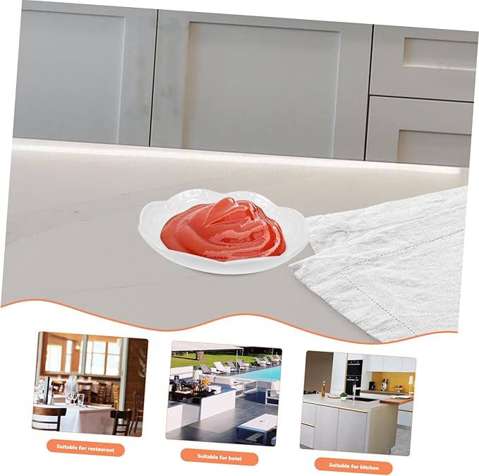 2pcs Modern Style Ceramic Dipping Dish Small Sauce Bowls Porcelain Appetizer Plate for Condiments