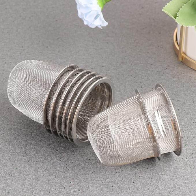10pcs Teapot Filter Liner Tea Filter Strainer Metal Tea Infuser Tea Cup Strainer Tea Strainer for Loose Tea Fine Mesh Tea Strainers Tea Filters for Loose Tea Metal Tea Strainer