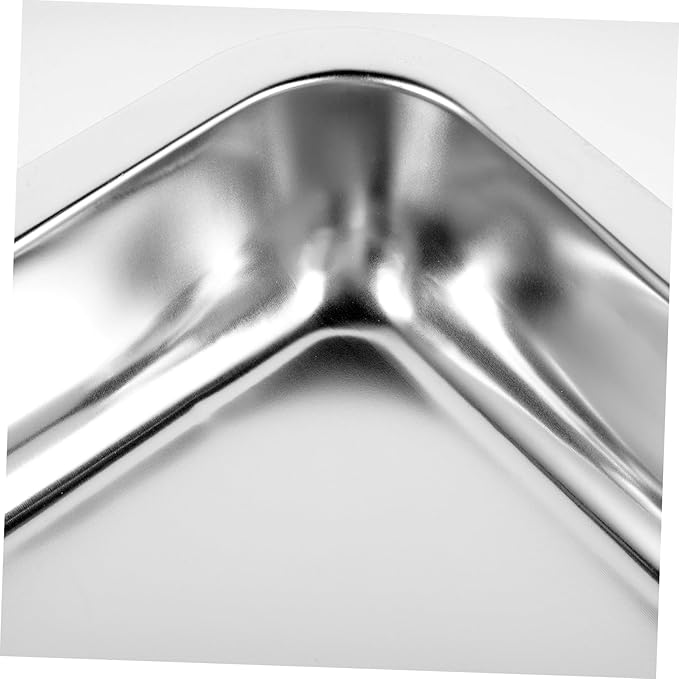 Home Kitchen Metal Tea Serving Tray Stainless Steel Teacup Holder Stacking Design