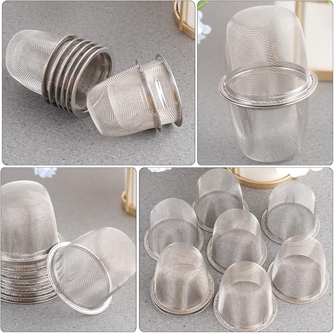 Hemoton Stainless Steel Tea Filter Fine Mesh Tea Infuser Strainer for Loose Leaf Brewing Compact 2.8 Inch Kitchen Tool