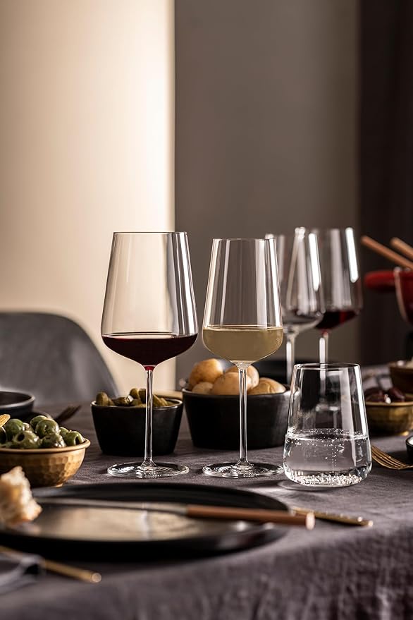 Zwiesel Glas Vervino German-Made Crystal Glass, 25 Ounce Cabernet/Bordeaux (Set of 4), Clear