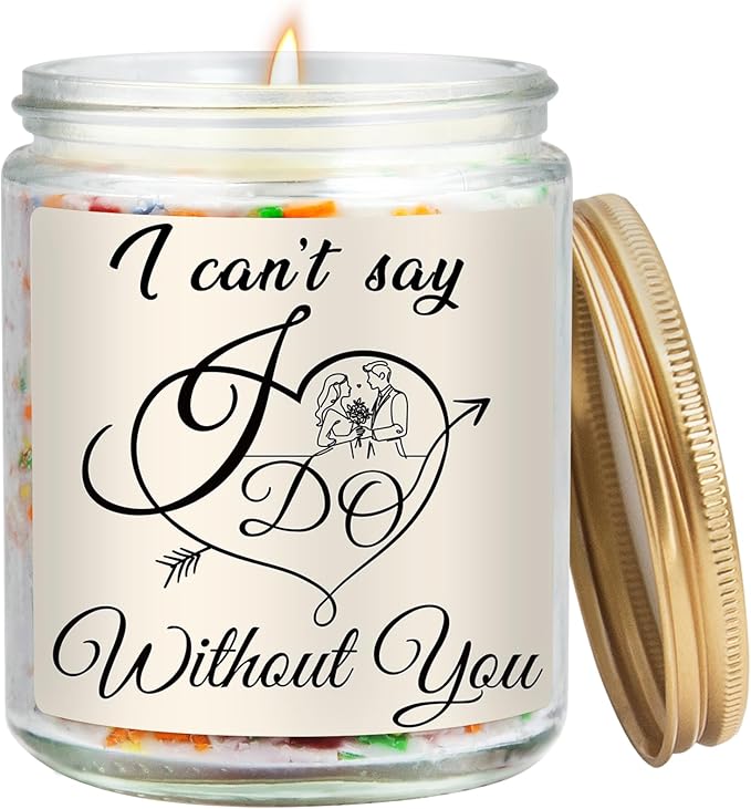 Bridesmaid Proposal Candle, Maid of Honor Proposal Gifts Candles, Matron of Honor Gifts for Bridesmaids, Wedding Day Bridal Party Engagement Gift, I Can't Say I Do Without You