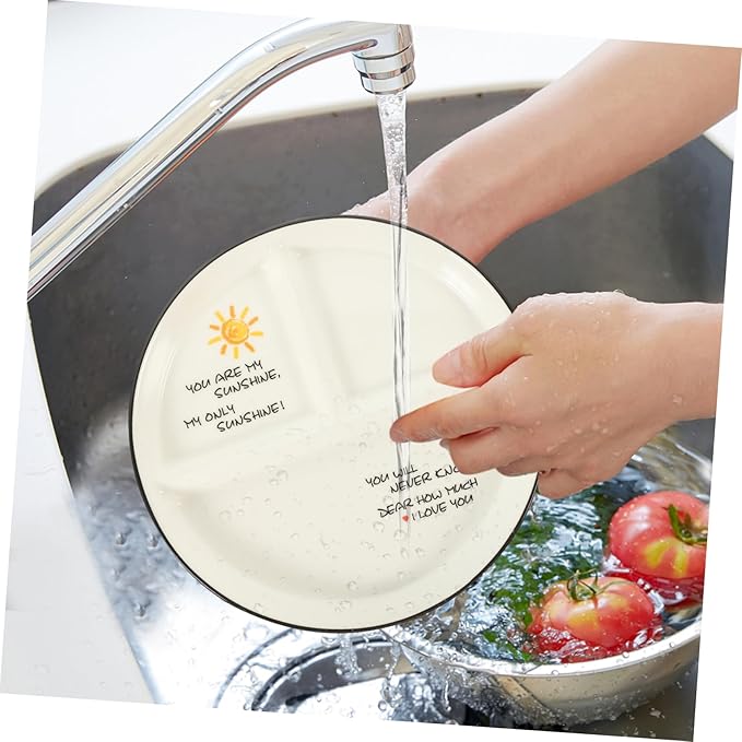 Multi-use Ceramic Serving Dish Separated Plate for Snack Appetizer Salad
