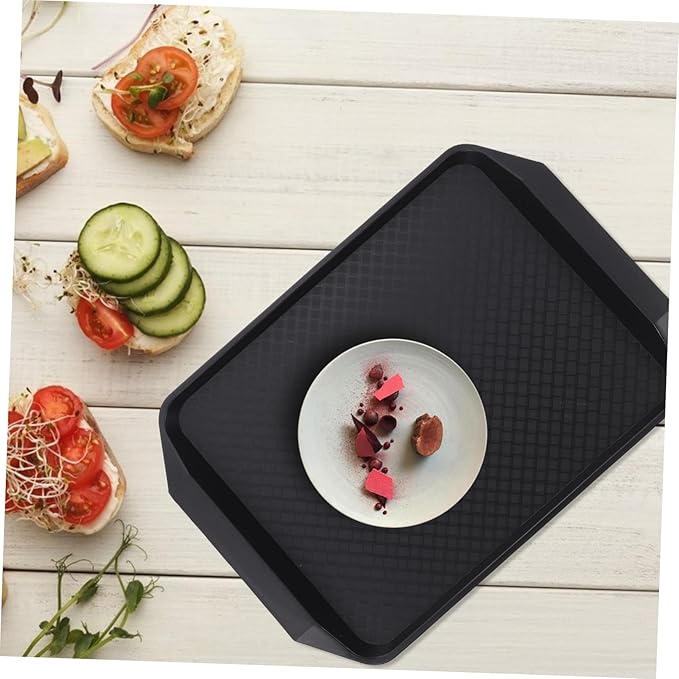 Garneck Multi-Function Non- Serving Tray Capacity Rectangular Snack and Fruit Storage for Home Restaurant and Cafes for Parties and Events and Smooth Finish