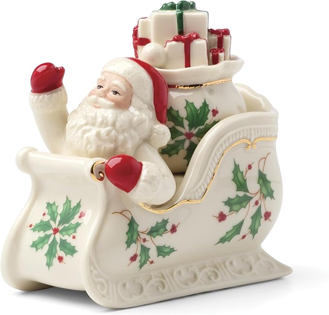 Lenox 897754 Holiday Figural Salt & Pepper Set, Christmas Dishes, Festive Serveware