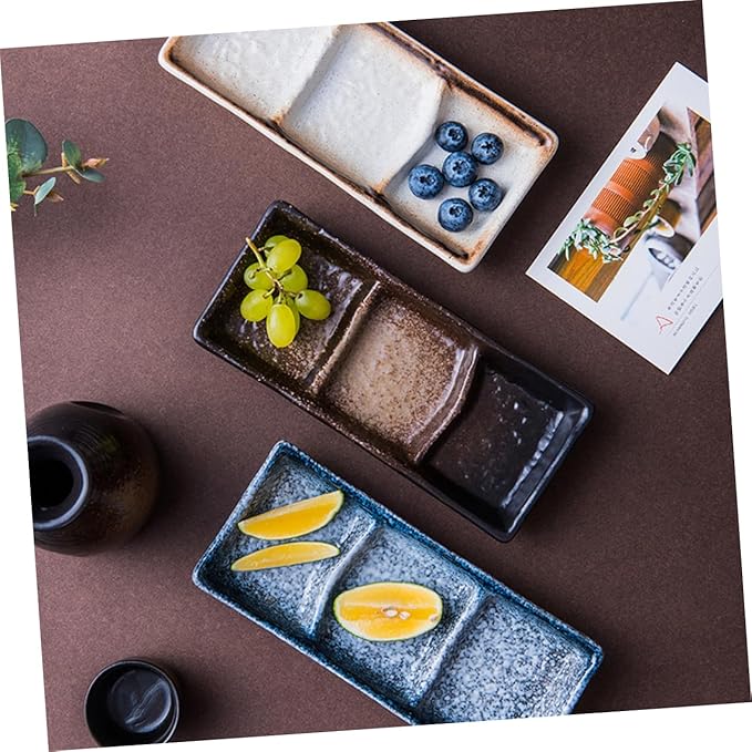 Home Use Ceramic Appetizer Plates Seasoning Dish for Dipping Sauces Mocha Color Easy to Clean Flavor Bowl for Parties Everyday Use