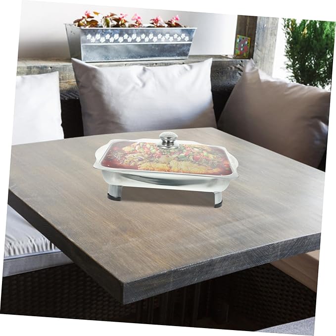 Mobestech Stainless Steel Buffet Serving Tray Food Holder for Parties Kitchen Events Lightweight and Comfortable for Snacks Appetizers Dishes