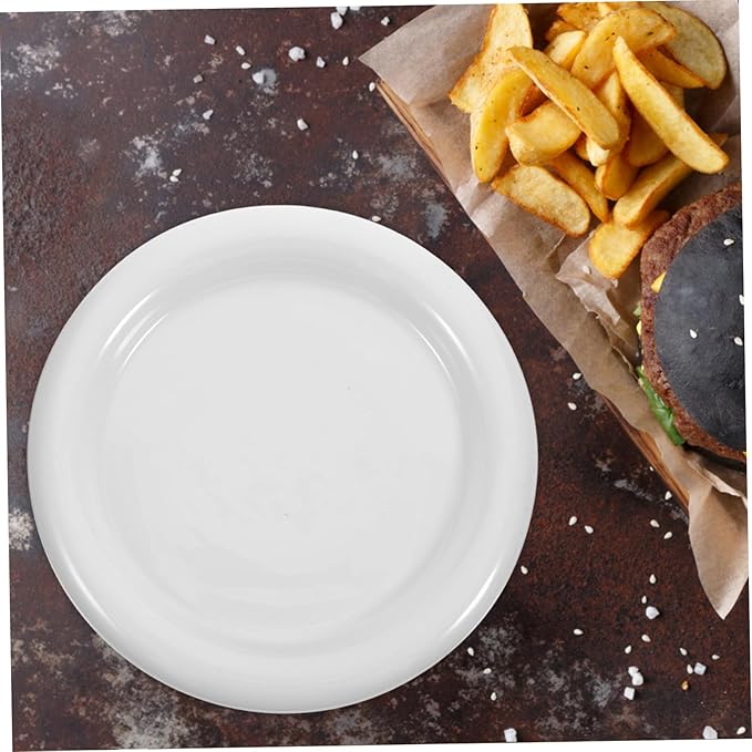 Ceramic Decorative Serving Plate Round Food Dish for Appetizers Desserts and Snacks Break Resistant and Easy to Clean Versatile Use for Parties and Everyday Dining