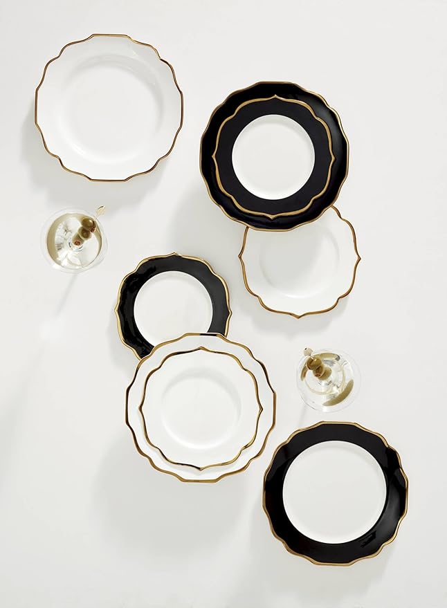 Lenox 896842 Contempo Luxe Black Dinner Plates, Set of 4