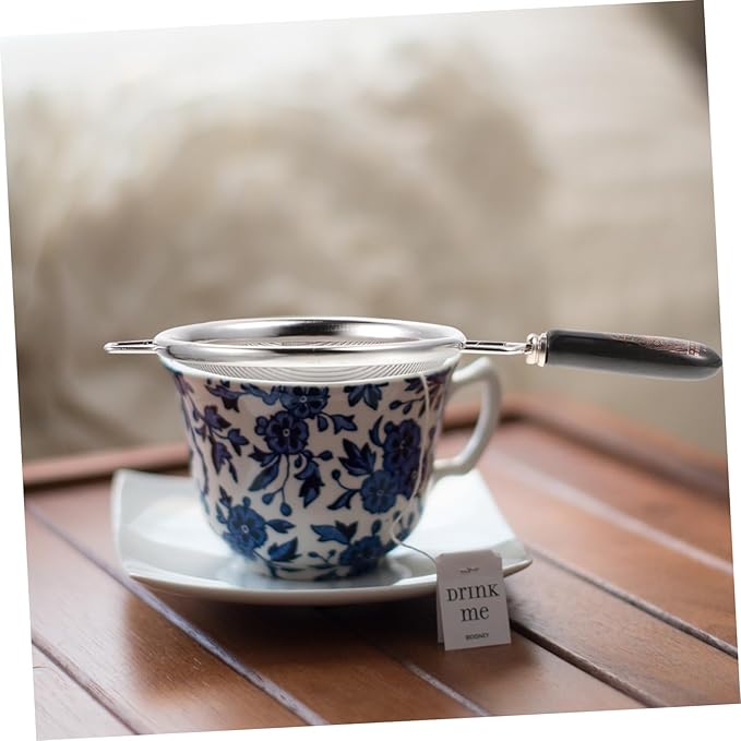 Stainless Steel Tea Filter for Loose Tea - Fine Mesh Strainer Basket for Home and Office Use Heat Resistant Residue Strainer for Smooth Brewing