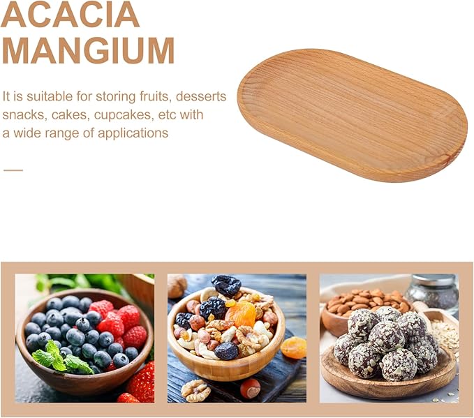 Beech Serving Tray Snacks Desserts Appetizers Multi Function Food Tray Home Decor Versatile Household Dessert Snack Platter