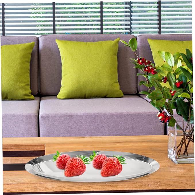 Multi-Functional Tray Fruit Tray Cosmetics Jewelry Organizer Dish Plate Simple Style Towel
