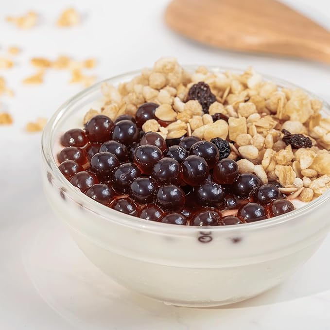 Tea Zone [1 Pound] Blueberry Popping Pearls, Bursting Pearls for Teas, Shakes, Smoothies, Dessert Toppings