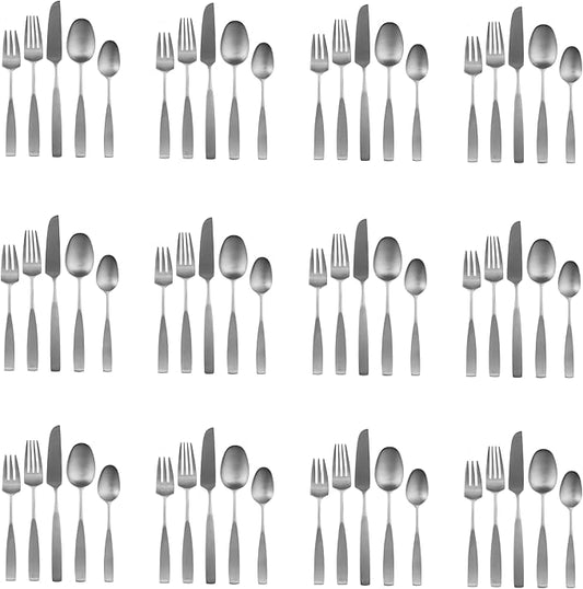 Lauffer by Towle Bedford 18/8 Stainless 60pc. Flatware Set (Service for Twelve)