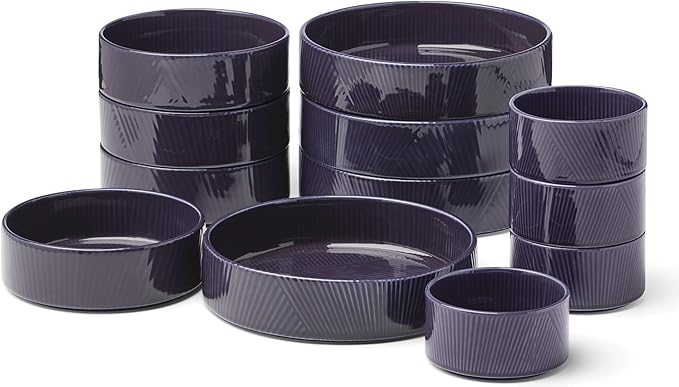 Lenox 898170 Modulus 12-Piece Bowl Set, Nightshade