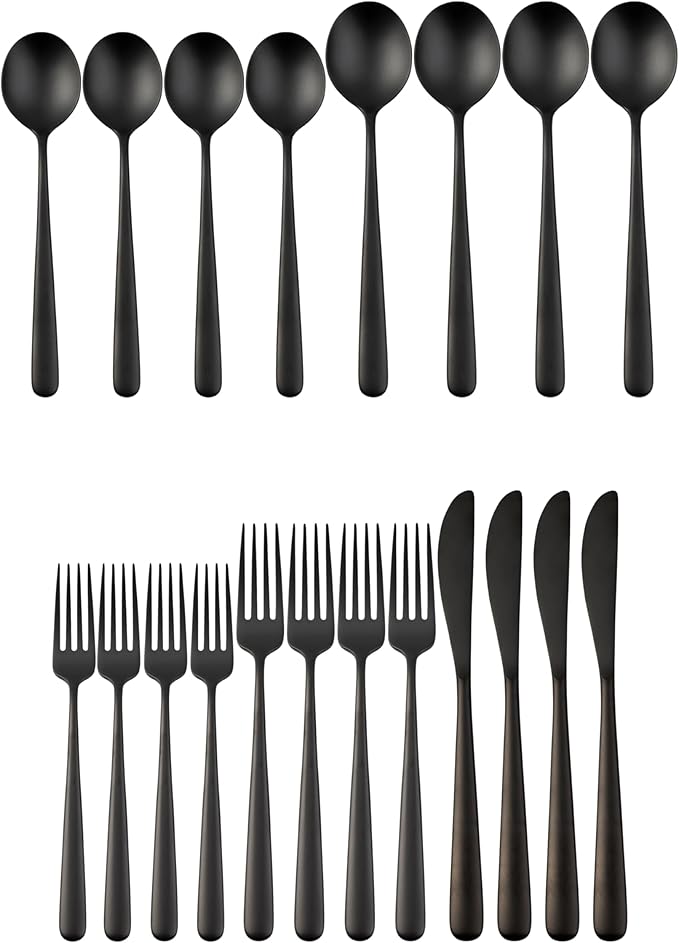 Cambridge Silversmiths Lorenn Copper Satin 20-Piece Flatware Set, Service for 4