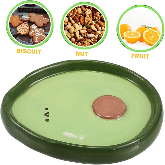 Mobestech Elegant European Style Ceramic Plate Fruit Shape Snack Serving Tray for Dinner Decorative Salad Dessert Plate
