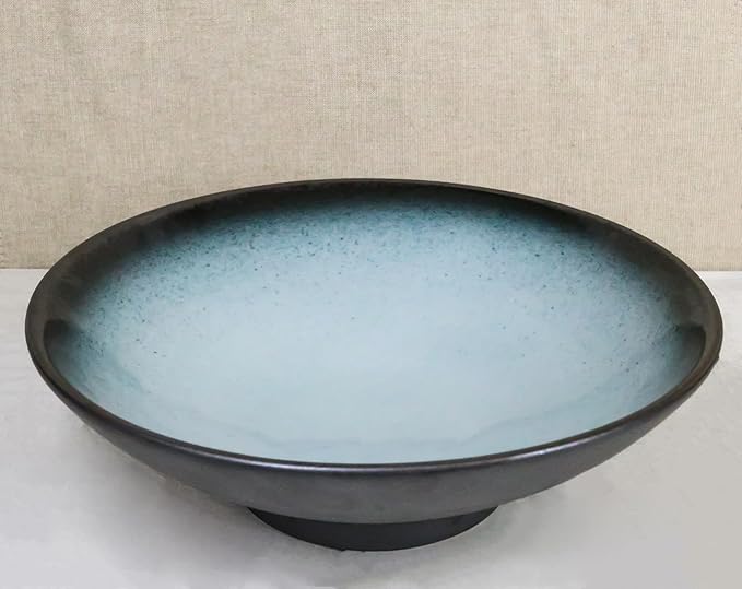 Ebros Gift Blue Sky Stars Artistic Seikai Porcelain Collection Dinnerware Serveware Kitchenware Set Asian Japanese Dining Restaurant Supply (Pack Of 4 Large Ramen Soup Dinner Bowl 36oz)