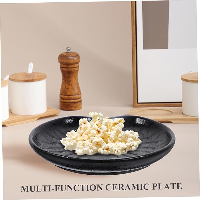 PRETYZOOM Vintage Japanese Design Plates Ceramic Snack Trays Fruit Dishes Decorative Serving Trays for All Occasions