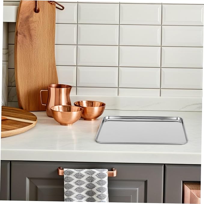 Silver Trays for Serving Hotel Tray Perfect for Family Gatherings Events