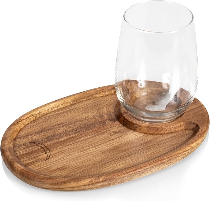 PICNIC TIME NFL unisex-adult NFL Wine Appetizer Plate Set Of 4