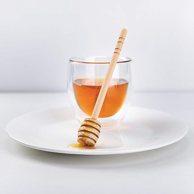 Fox Run Honey Dipper, Wood Honey Stirring Stick, 6.25"