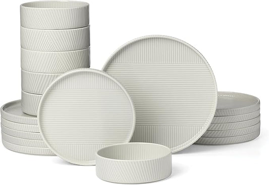 Lenox 899194 Modulus 18-Piece Dinnerware Set, Service For 6