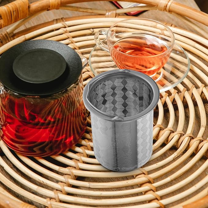 Luxshiny Tea Leak Tea Filter - 3Pcs Stainless Steel Strainers for Loose Extra Fine Mesh Infuser for Teapots Mugs and Cups