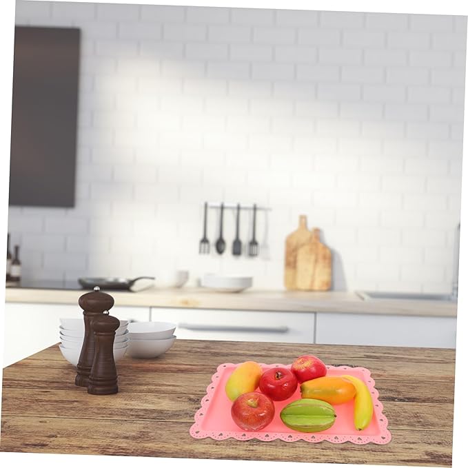 Cabilock 8pcs Rectangular Serving Trays Food Platter for Snacks Fruits Cake Candy Party Decorative Trays